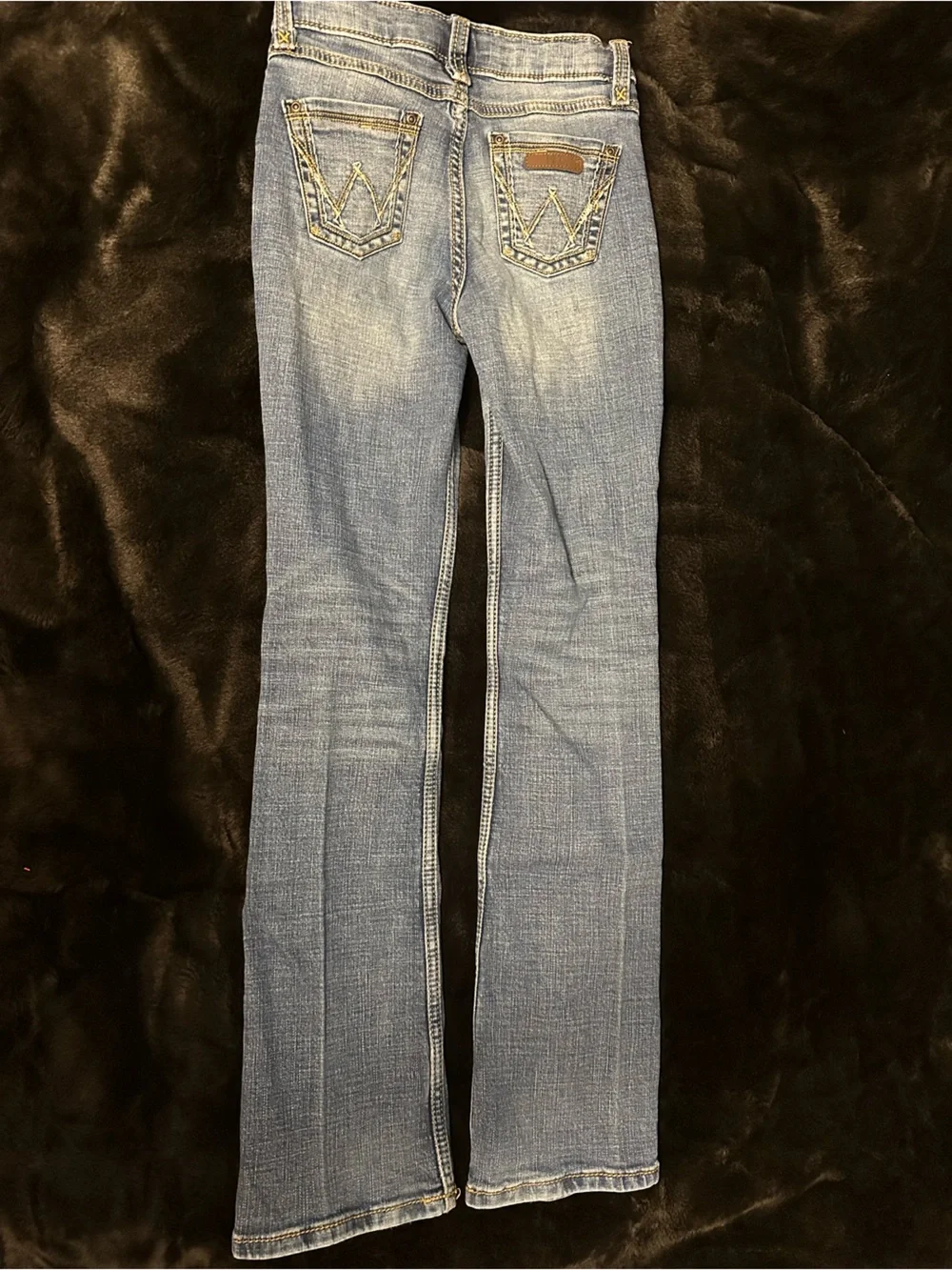 Wrangler Girls' Boot Cut Stretch Low Rise Regular Fit Boot Cut Jeans 12 SLIM